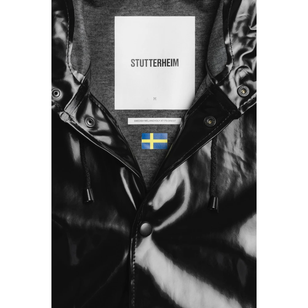 Stutterheim Print Opal Regenjas Black Heren