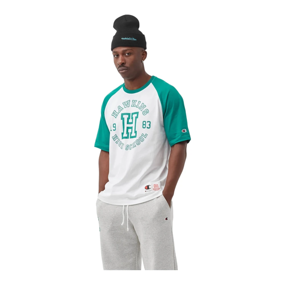 Champion Korte Mouw T-shirt White Heren