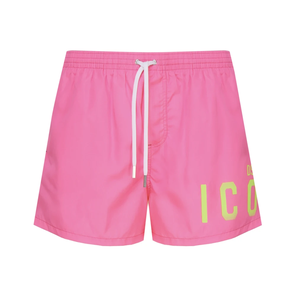 Dsquared2 Men's Pink Beachwear, Xl, Sea Clothing