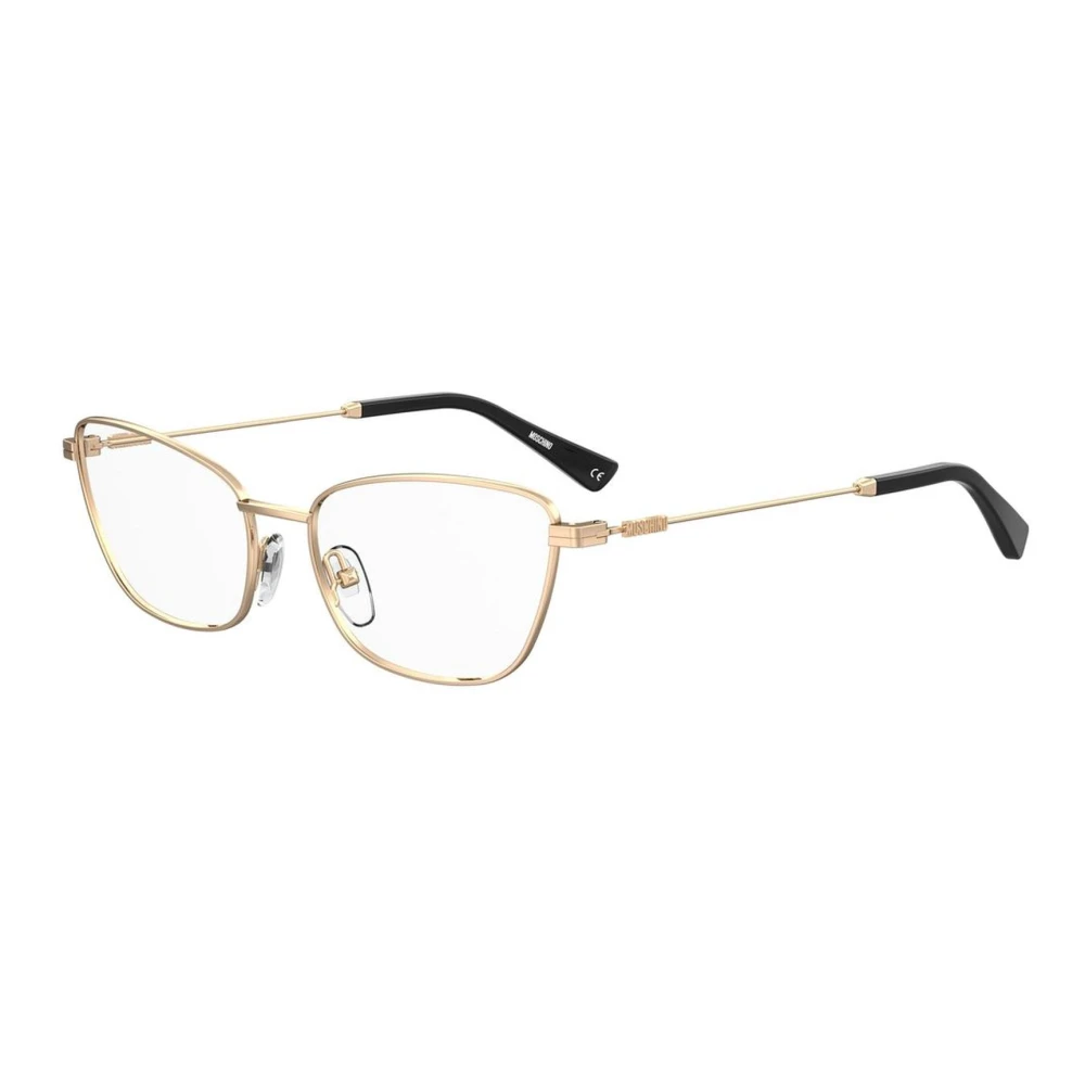 Moschino Roségoud Metalen Frame Bril Pink Dames