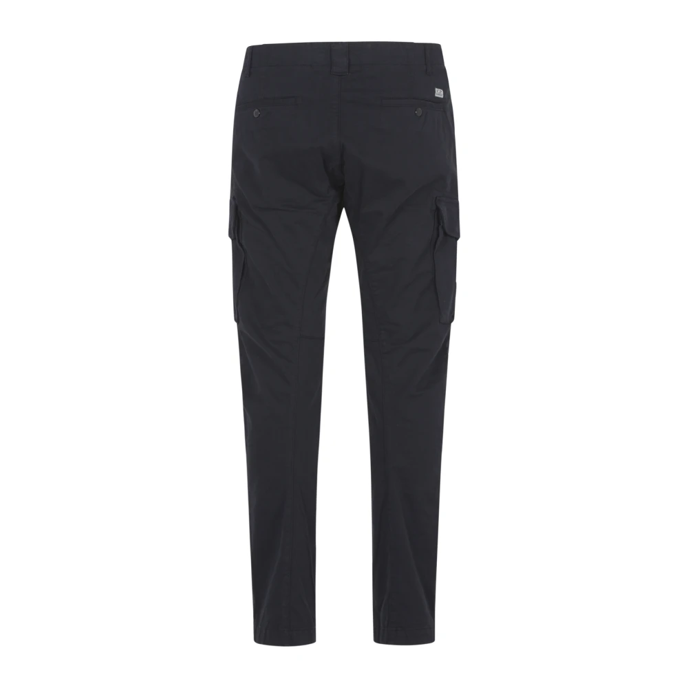 C.P. Company Cargo broek in stretch satijn Blue Heren