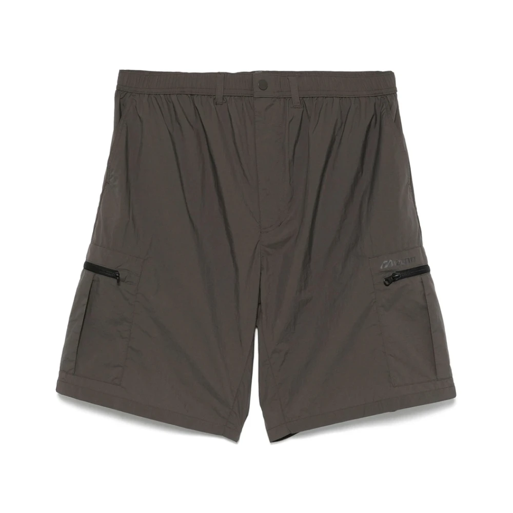 Mizuno Houtskoolgrijze ritszakken shorts Gray Heren
