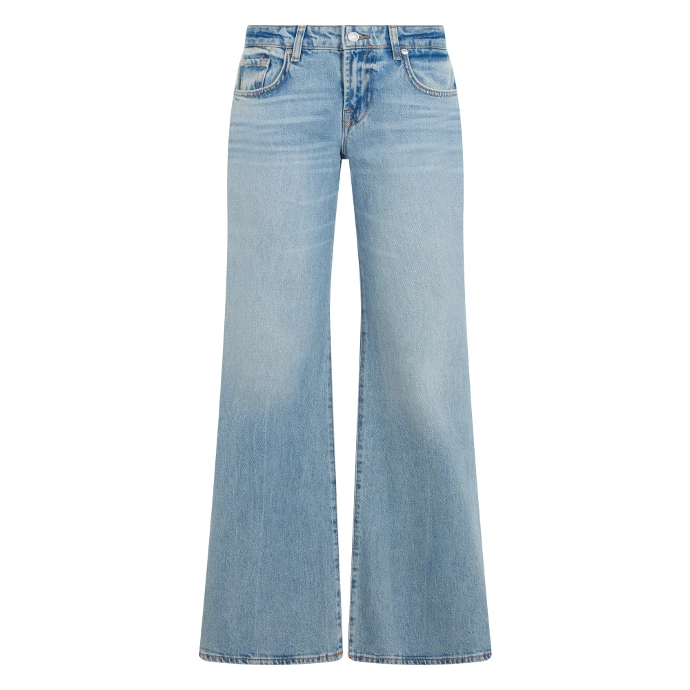 7 For All Mankind , Wide Jeans, Female, Blue, W30, Palazzo Jeans In Denim Made Of Cotton