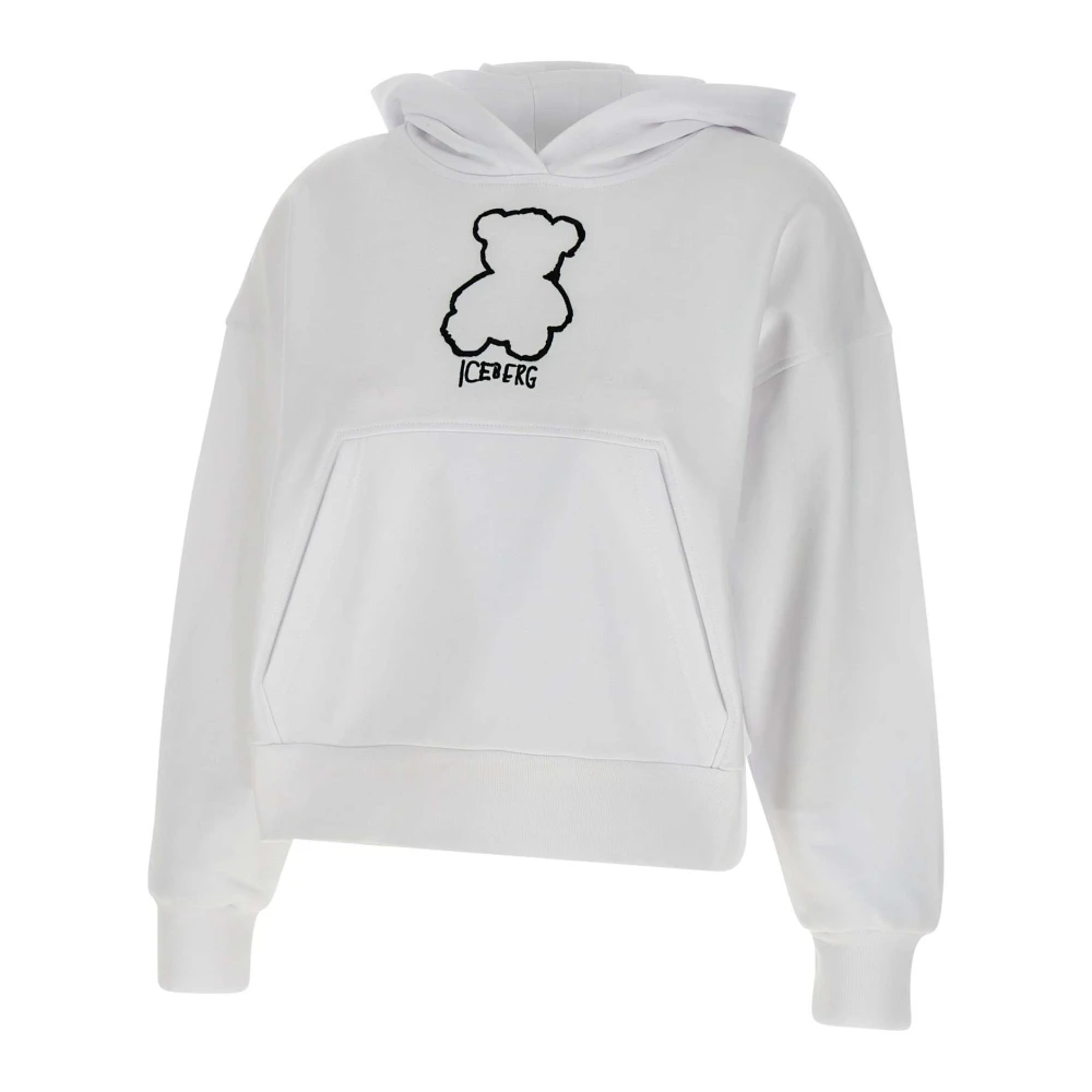 Iceberg Witte Katoenen Hoodie White Dames