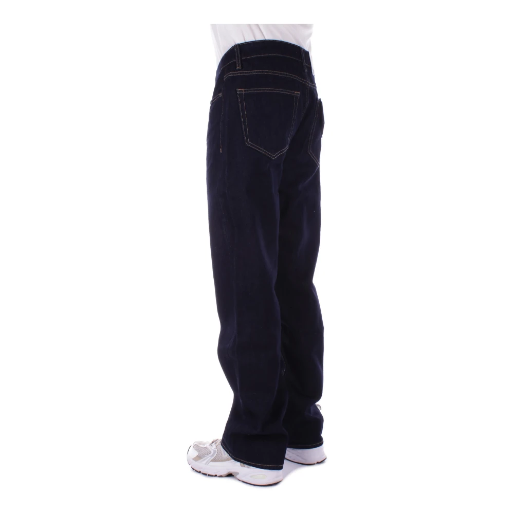 Guess Zwarte Denim Jeans met Logo Black Heren