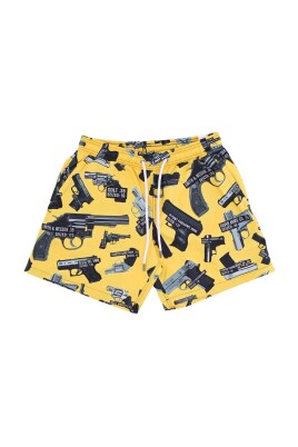 black-yellow-swim-shorts-elastic-waist