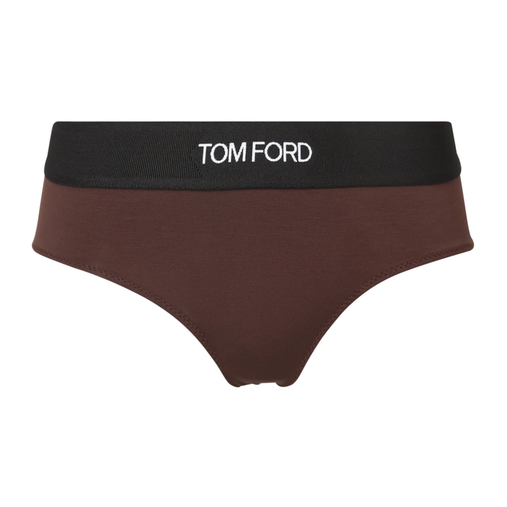 Tom Ford Logo knickers slippen Brown Dames