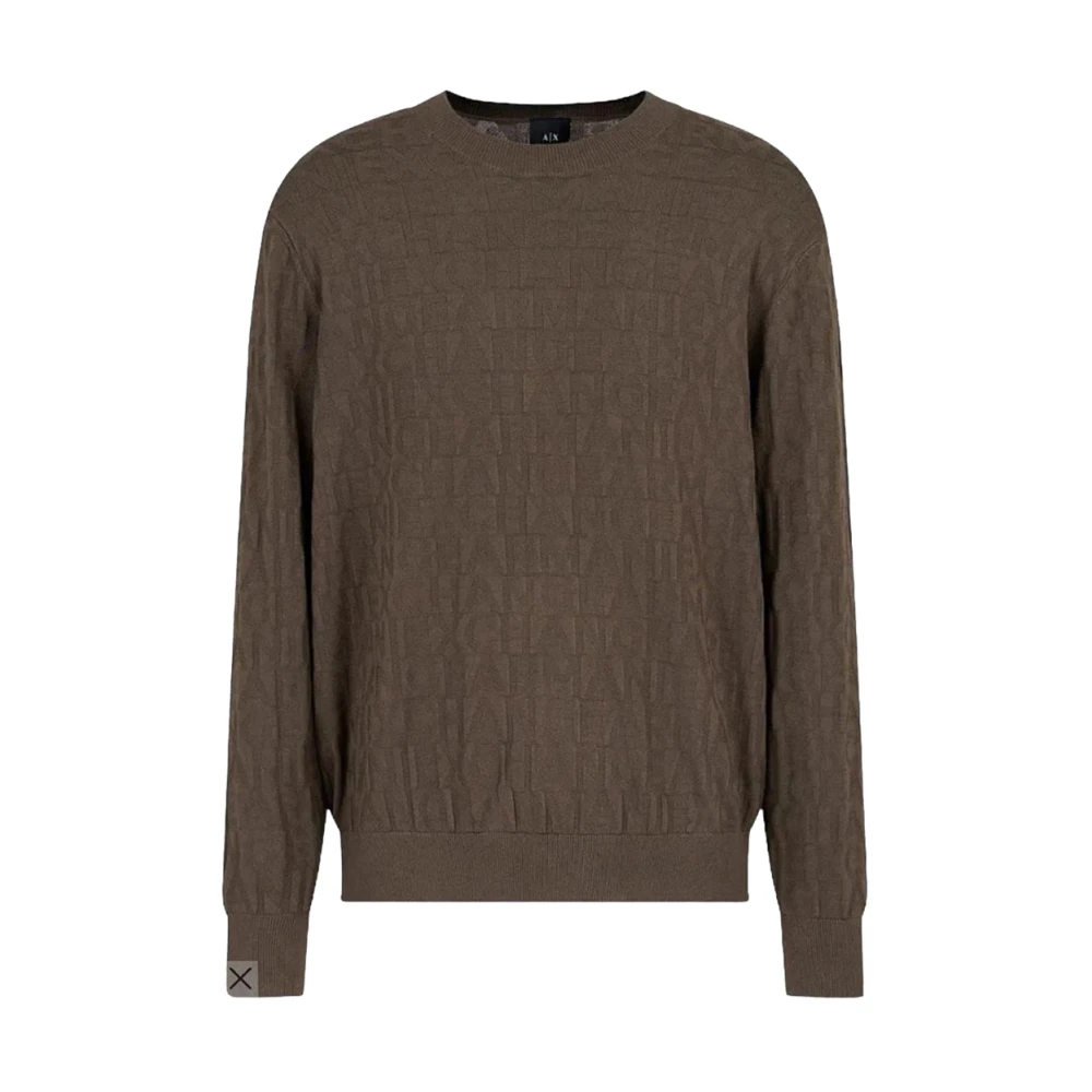 Armani Exchange Trendy Sweater Selection Brown Heren