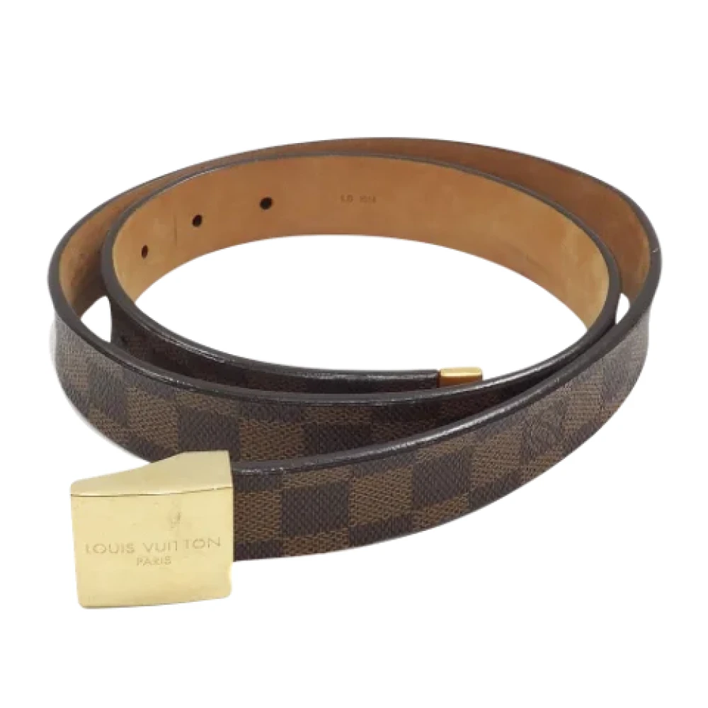 Louis Vuitton Vintage Pre-owned Canvas belts Brown Dames
