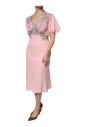 robe-midi-en-soie-rose-avec-dentelle