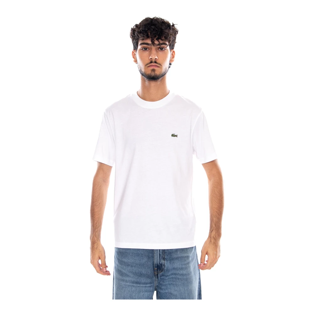 T-Shirt & Polo Lacoste Classic Fit T-Shirt - Blanc Uomo Bianco Piccolo - Immagine 8