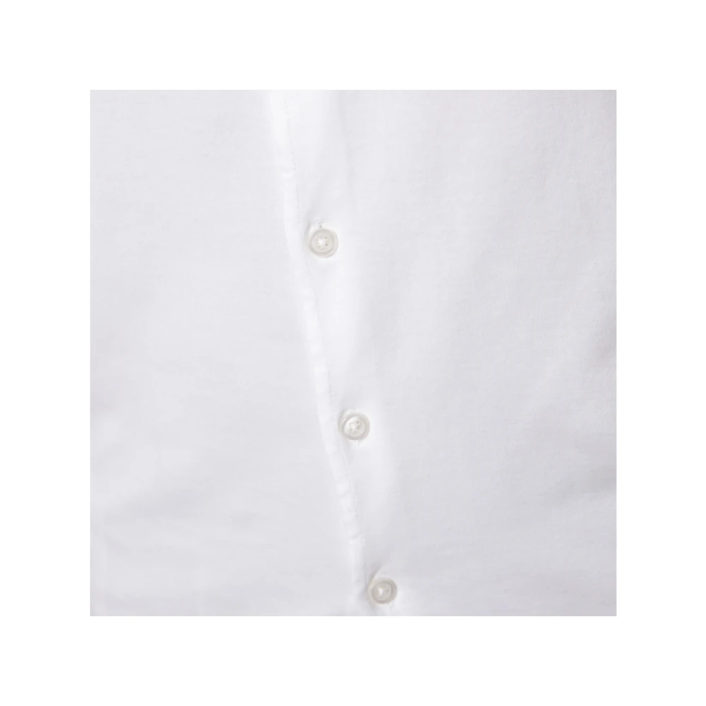 Gran Sasso Witte Jersey Shirt Lange Mouw White Heren