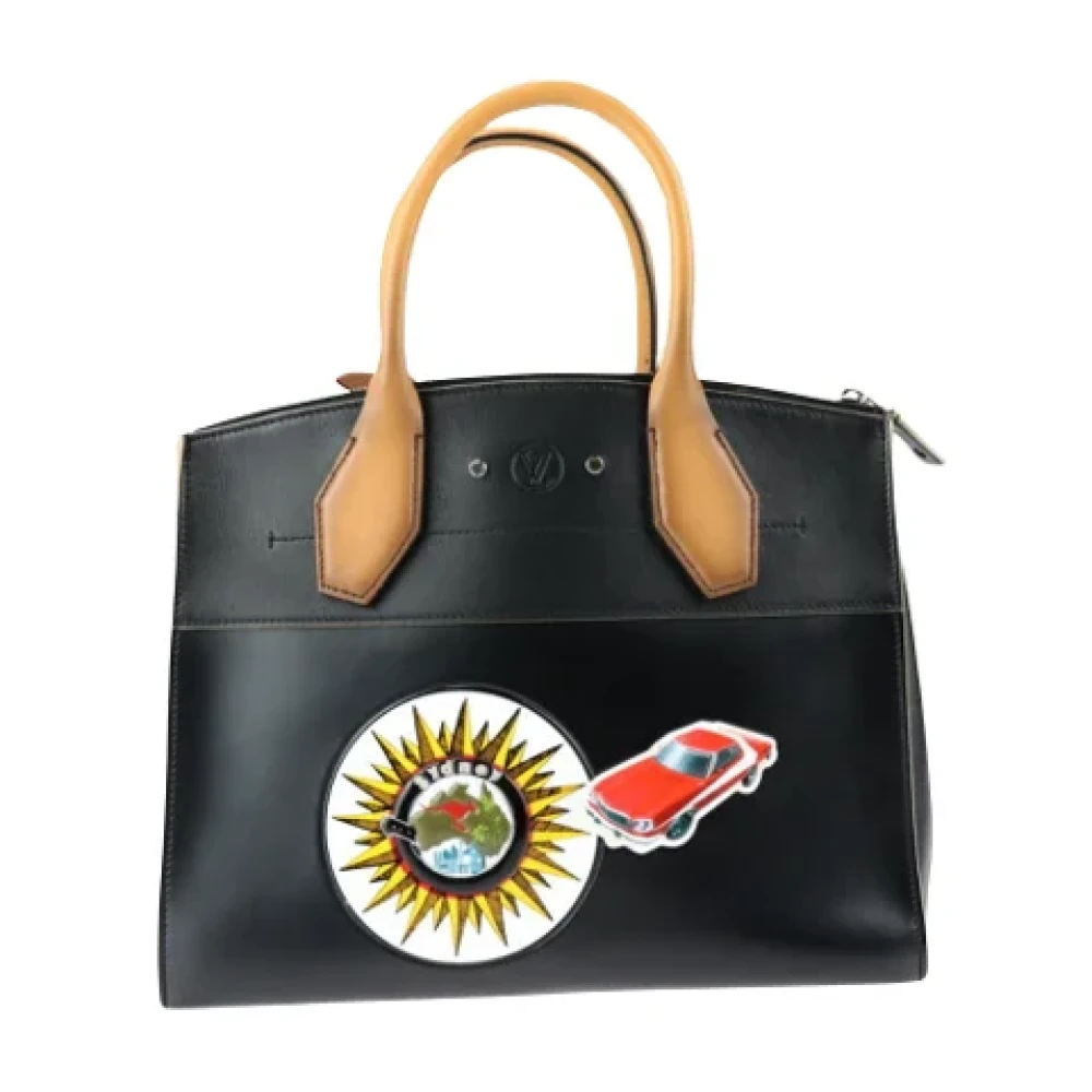 Louis Vuitton Vintage Pre-owned Leather louis-vuitton-bags Black Dames