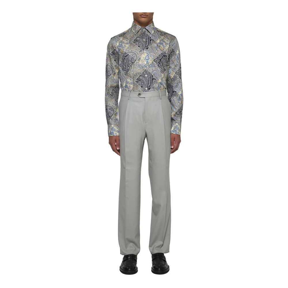 ETRO Stijlvolle Broek Gray Heren