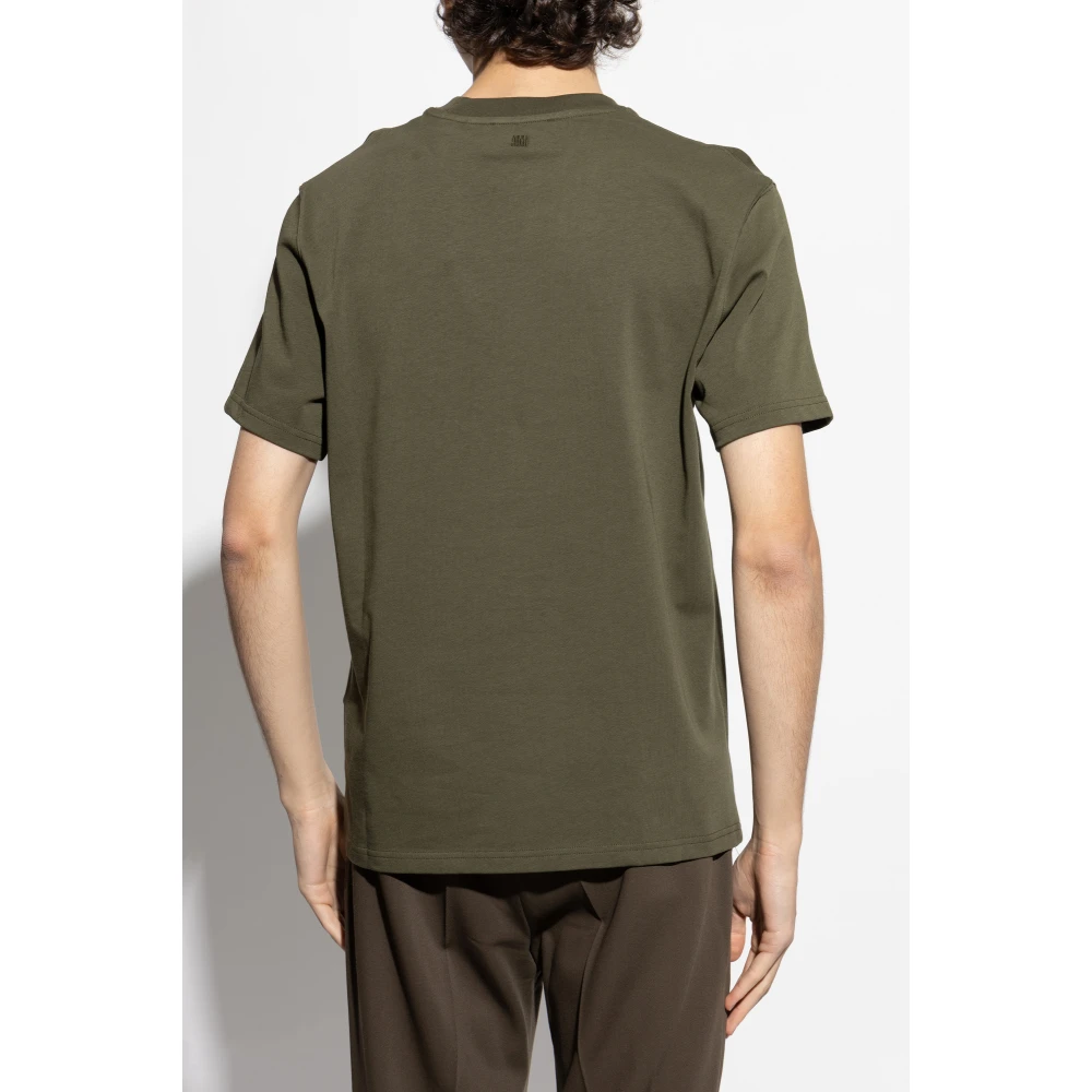 Ami Paris T-shirt met logo Green Heren