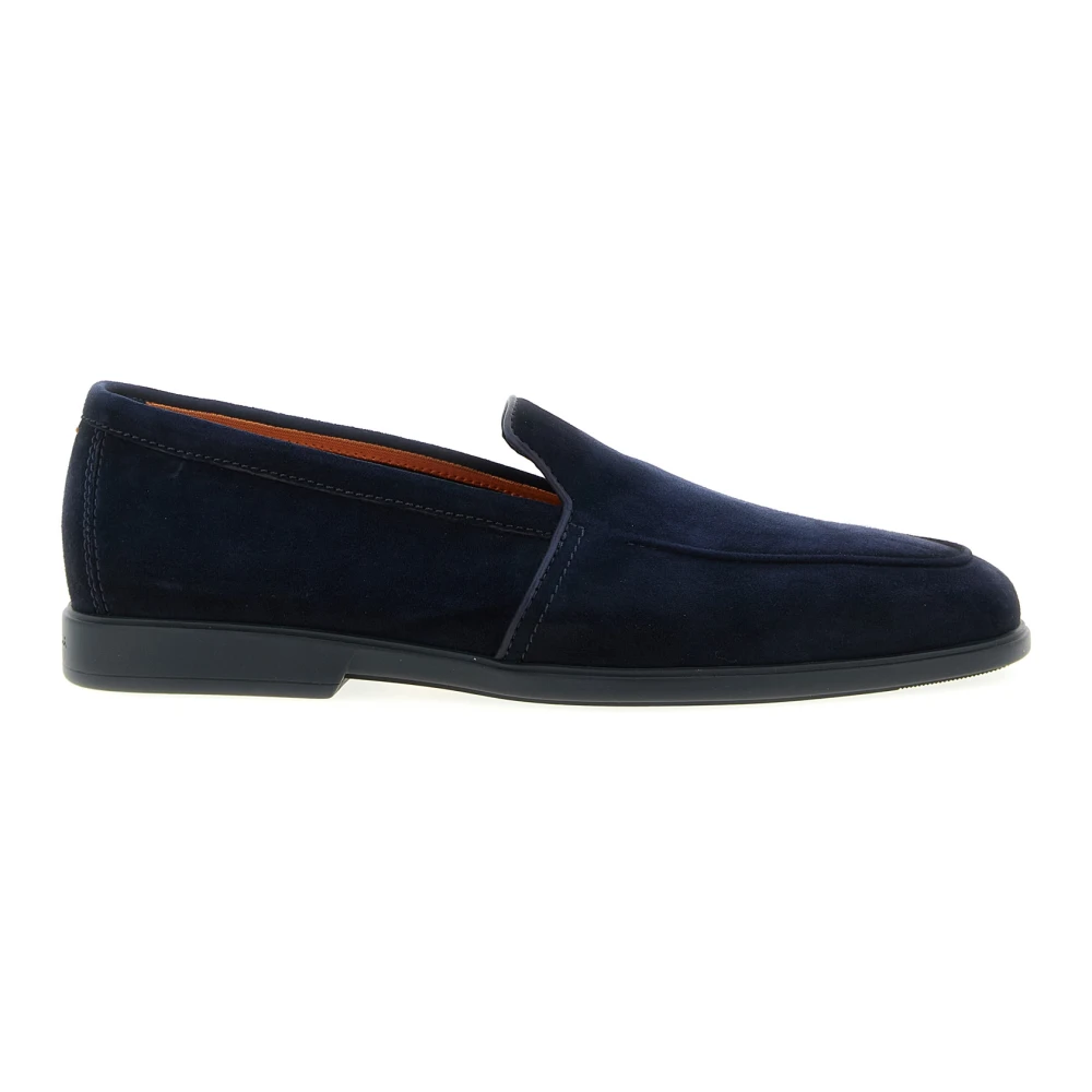 Santoni Men's Blue Loafers, 6 Uk, Malibu Loafers