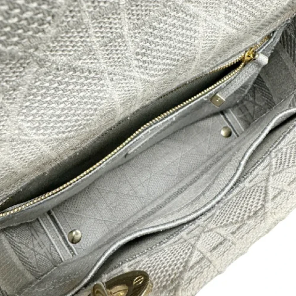 Dior Vintage Pre-owned Canvas dior-bags Gray Dames