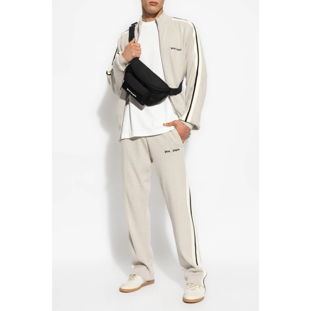 Palm Angels Trui met logo Gray Heren