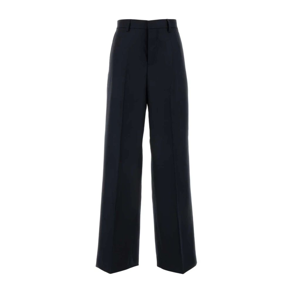 Ami Paris Midnight Blue Wool Pants Blue, Dam