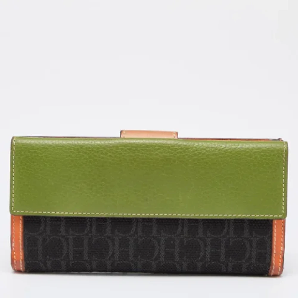 Carolina Herrera Pre-owned Canvas wallets Multicolor Dames