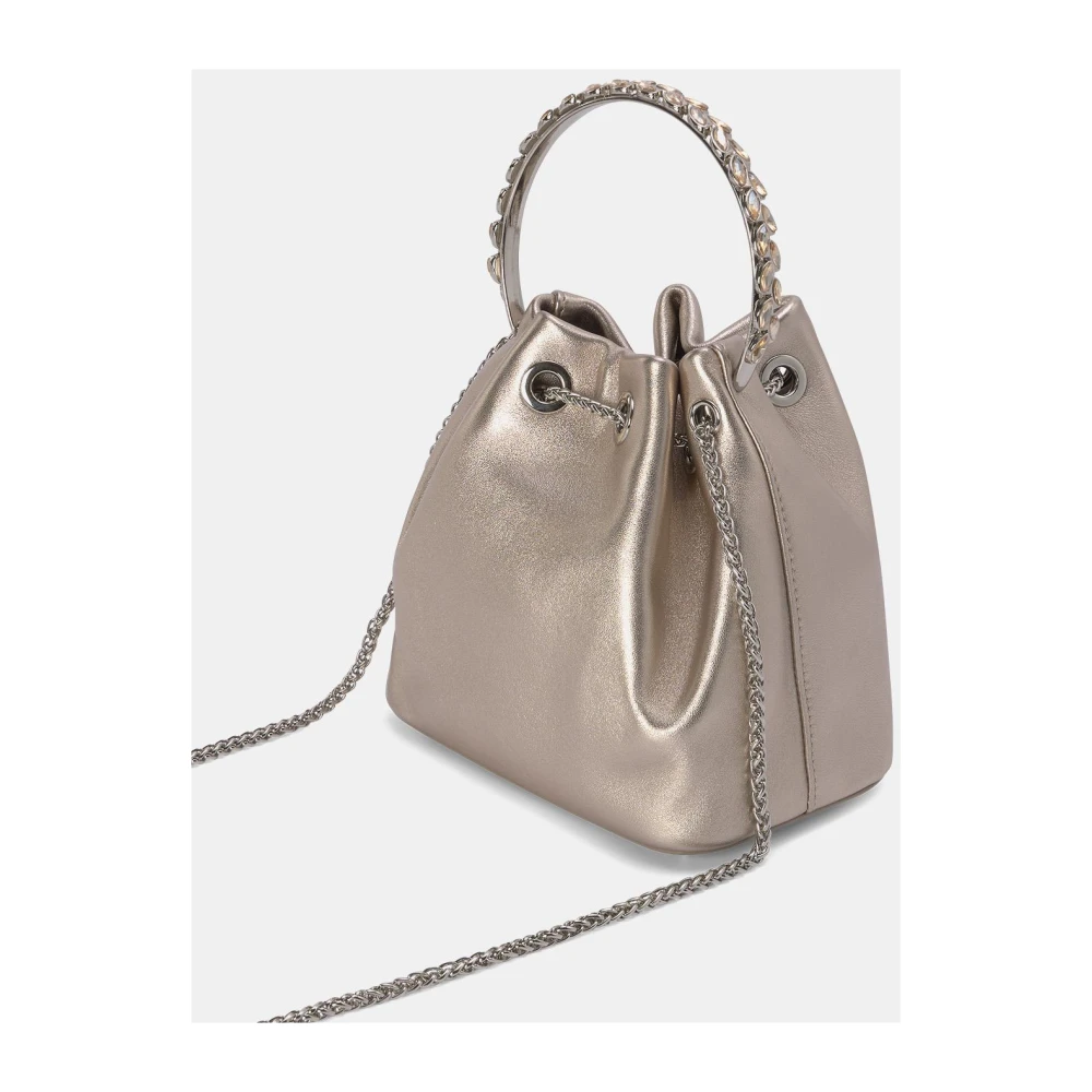 Alma en Pena Ring Handvat Clutch Tas Yellow Dames