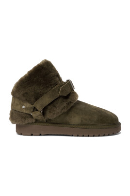 green-ankle-boots-soft-fur-lining
