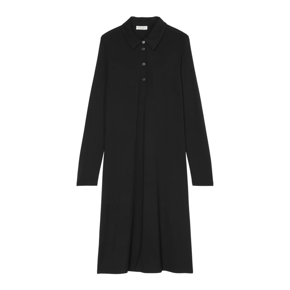 Marc O'Polo jersey jurk regular Black Dames