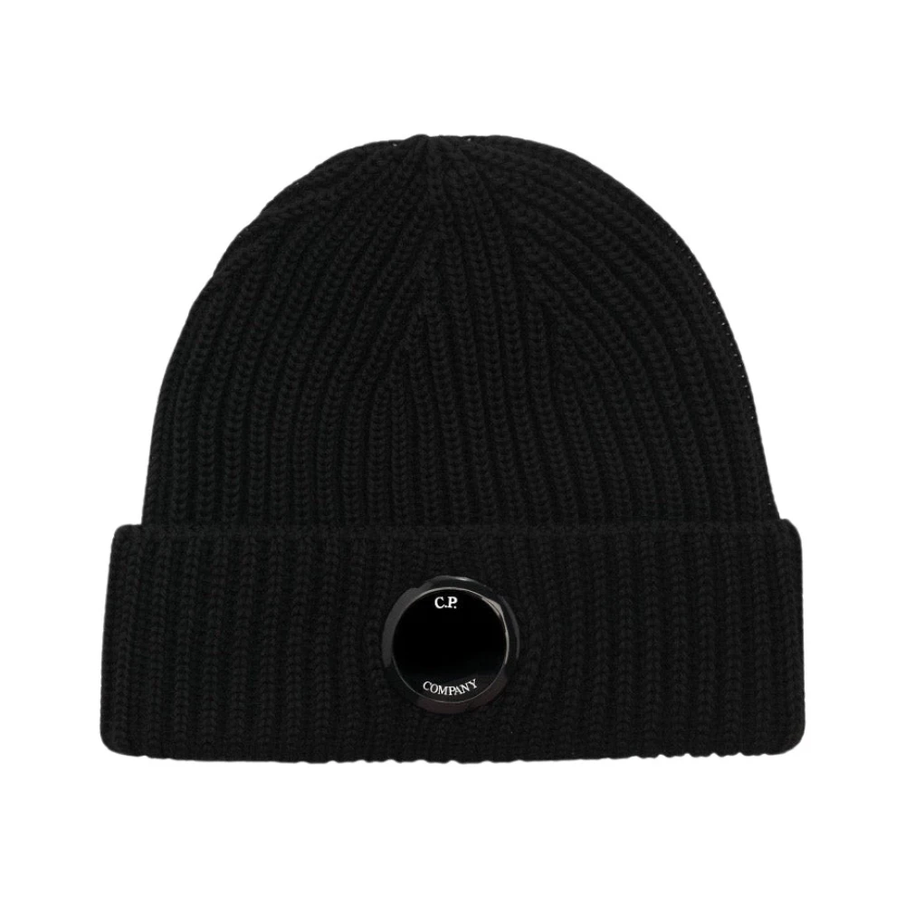 C.P. Company Trendy Merino Wol Muts Black Heren