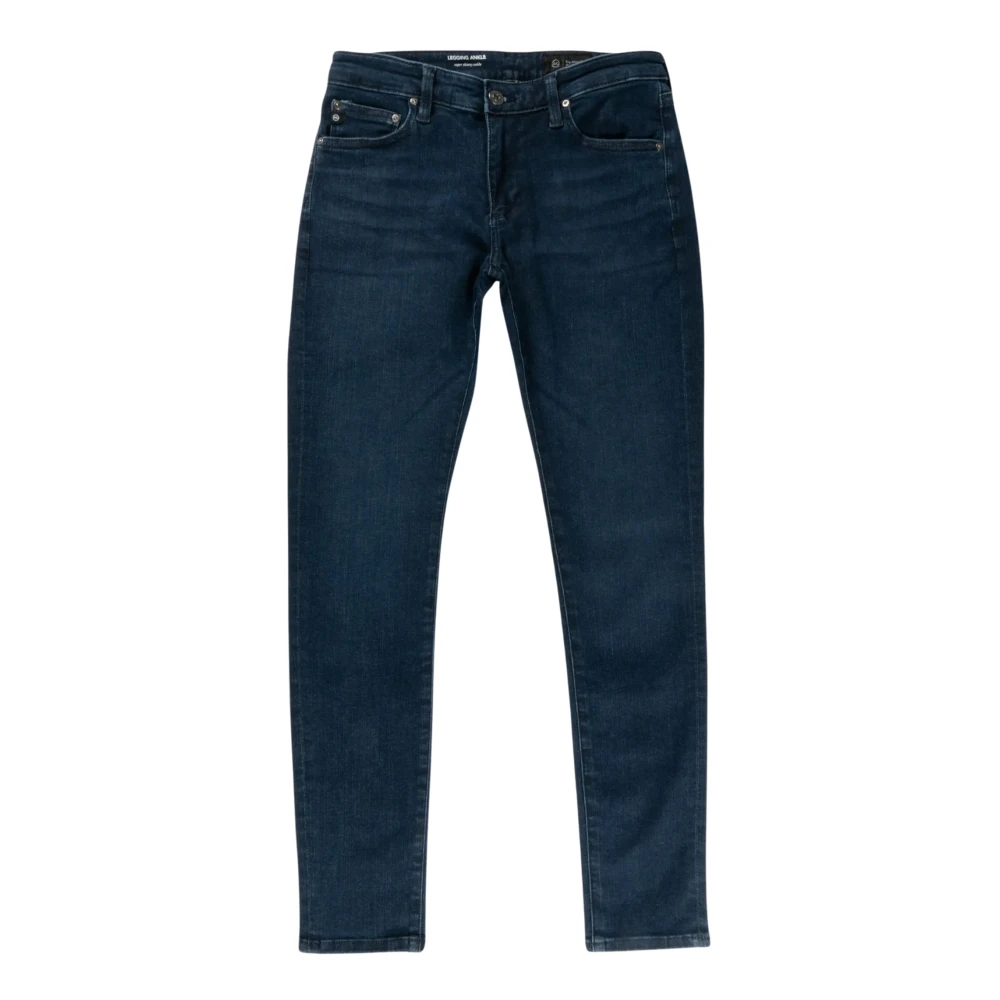 7 For All Mankind Blauw-Zwarte Skinny Denim Jeans Blue Heren
