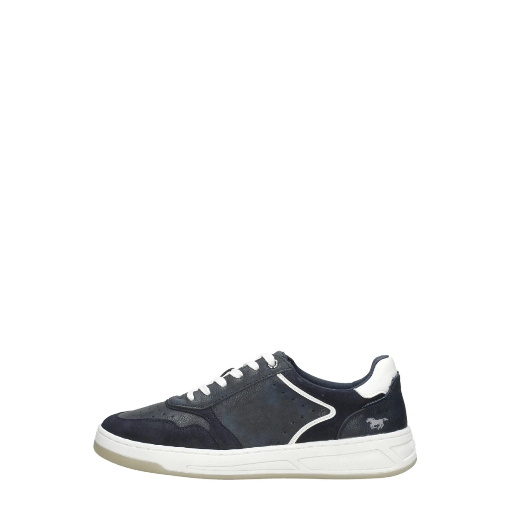 Mustang Veterschoenen Laag Heren Schoenen Blauw