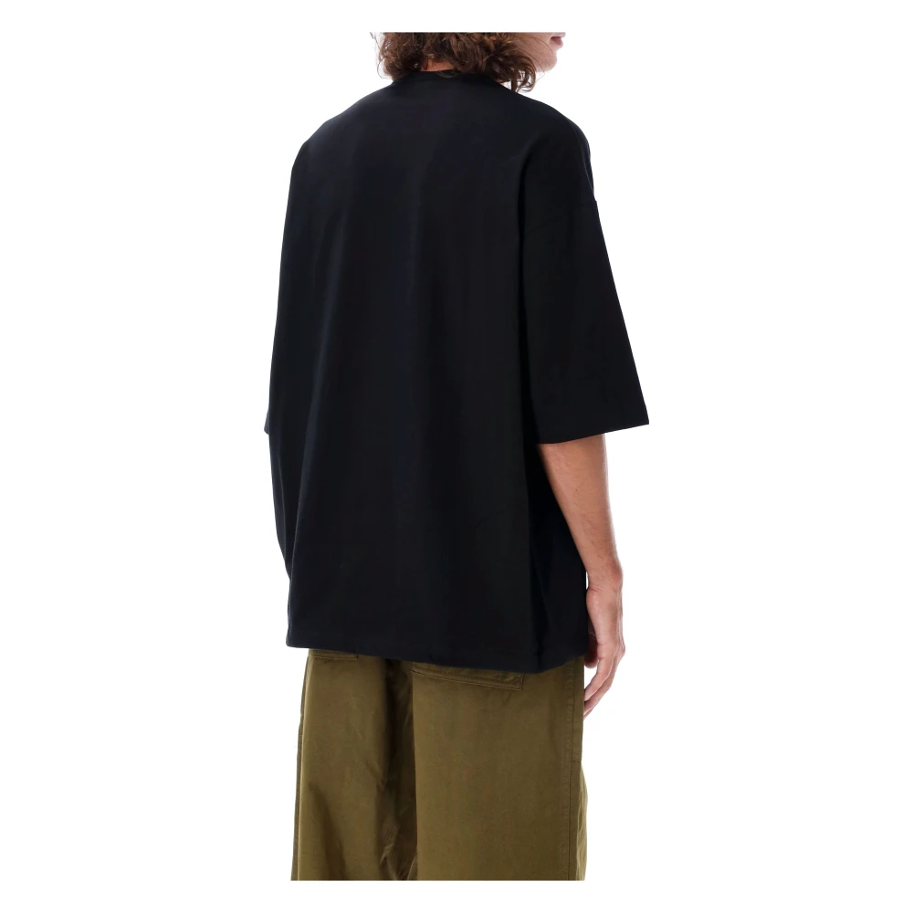 Comme des Garçons Zwarte Trekkoord T-Shirt Street Style Black Heren