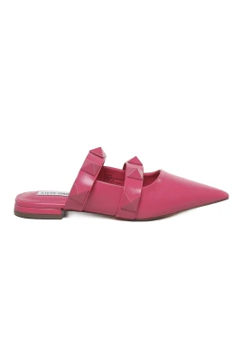 Magenta Spetsiga Platta Skor