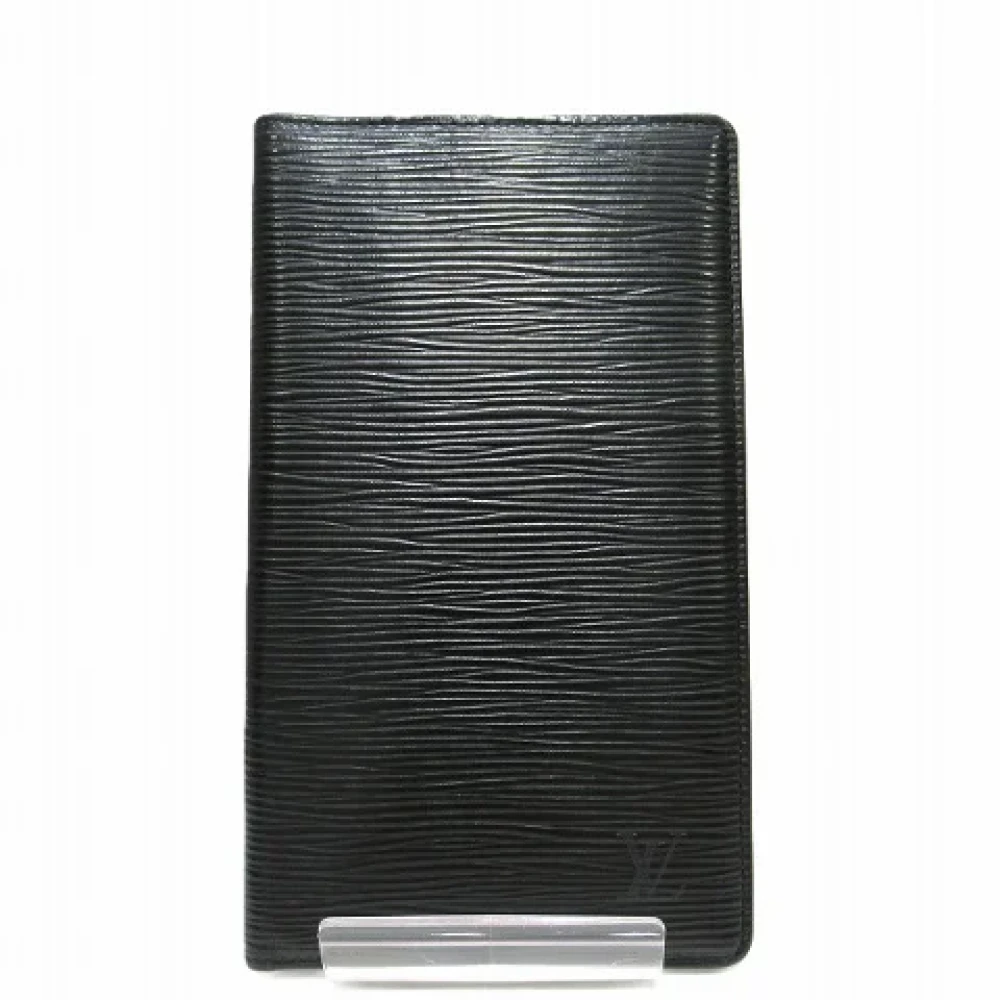Louis Vuitton Vintage Pre-owned Leather wallets Black Heren