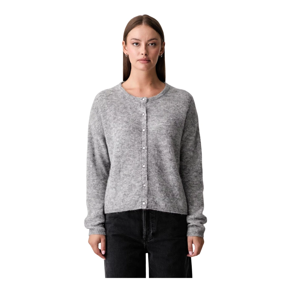 Mos Mosh - Mmalmine Knit Cardigan Grey Melange - Gr. - Xs - Bild 5