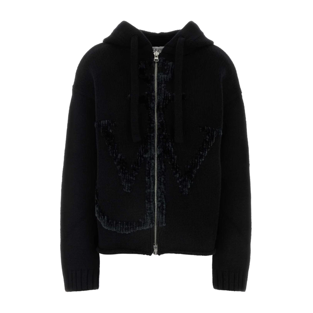 JW Anderson Zwarte wollen sweatshirt Black Dames