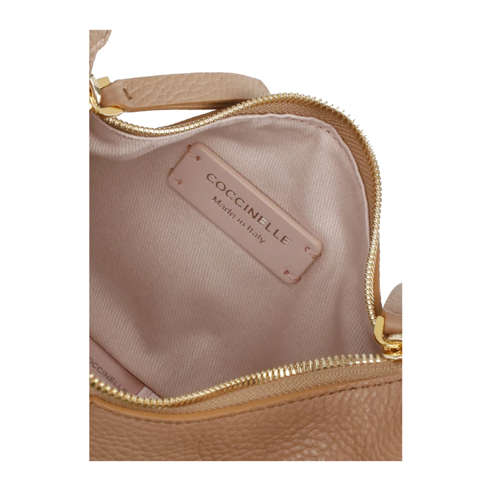 Coccinelle Roze Leren Handtas met Verstelbaar Handvat Pink Dames