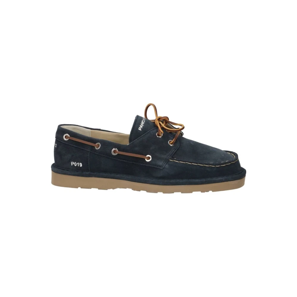 Panchic Men's Bleu Suede Lace-Up Boat Shoes - Image 2