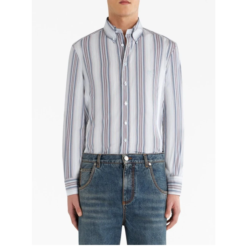 ETRO Roma Overhemden Gray Heren