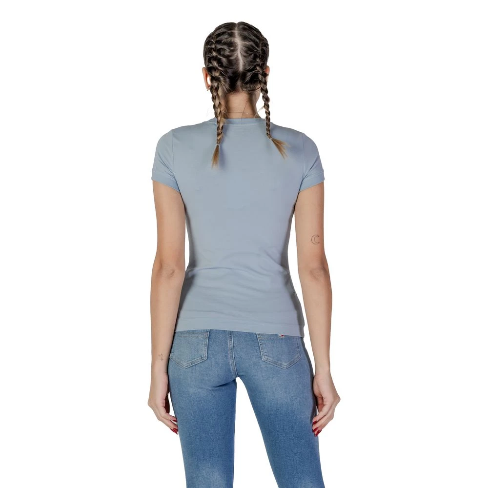 Guess Blauw Katoenen Dames T-shirt Lente Zomer Blue Dames