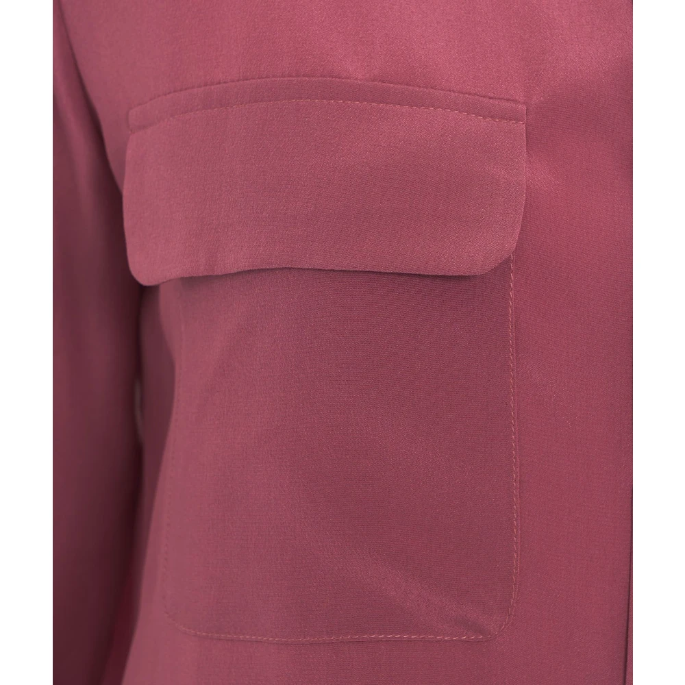 Himon's Roze Zijden Blouse Elegante Stijl Pink Dames