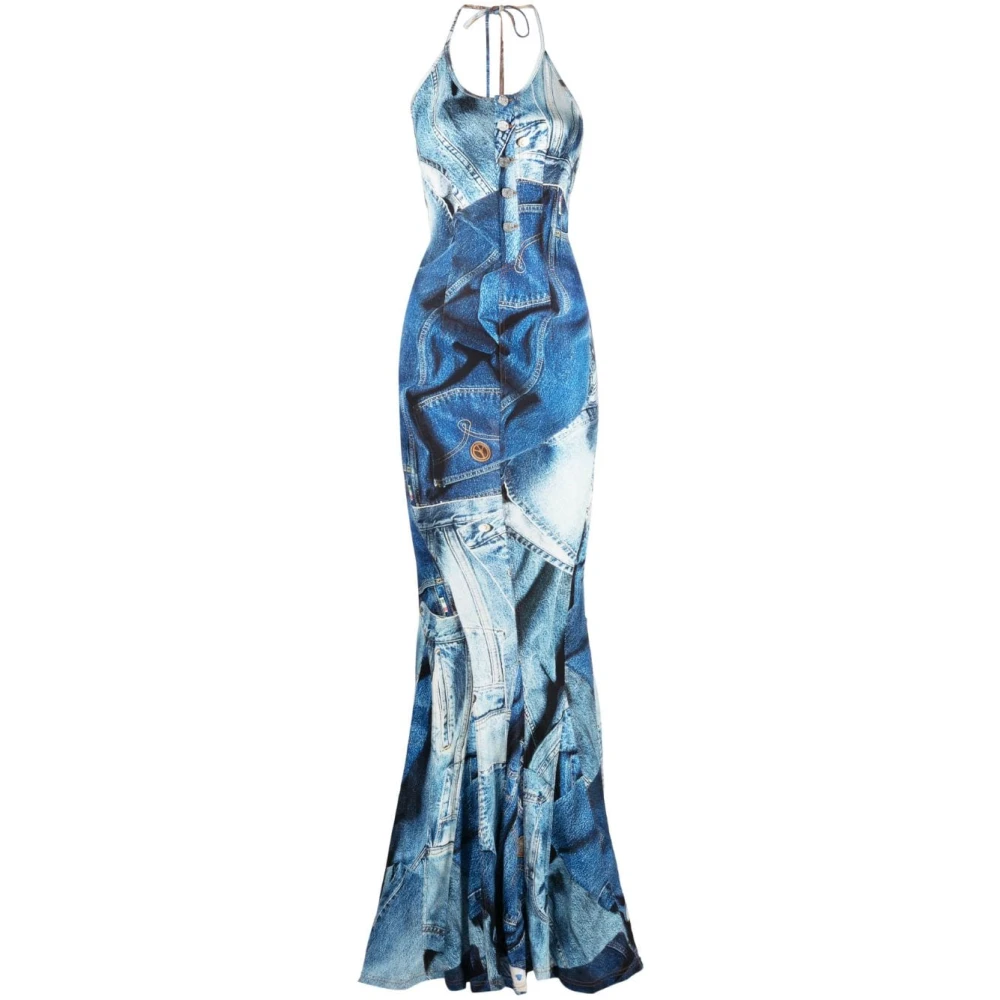 Moschino Maxi Dresses Blue Dames