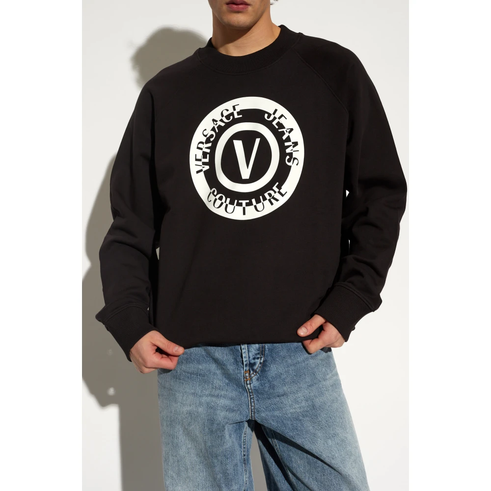 Versace Jeans Couture Oversized sweatshirt Black Heren