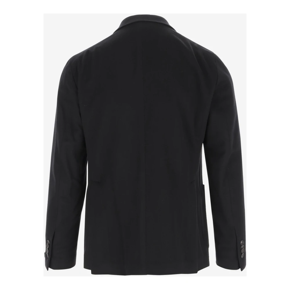 Tagliatore Kasjmierjas Klassieke Revers Dubbele Knopen Zwart Black Heren