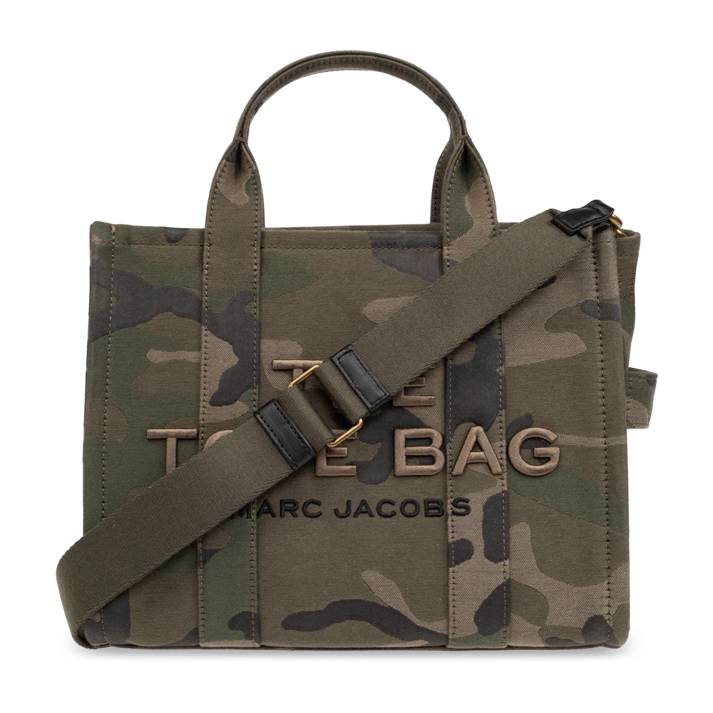 Marc Jacobs Totes The Camo Jacquard Medium Tote Handbag in groen