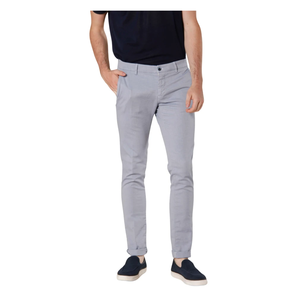 Mason's Blauwe Chino Broek Blue Heren