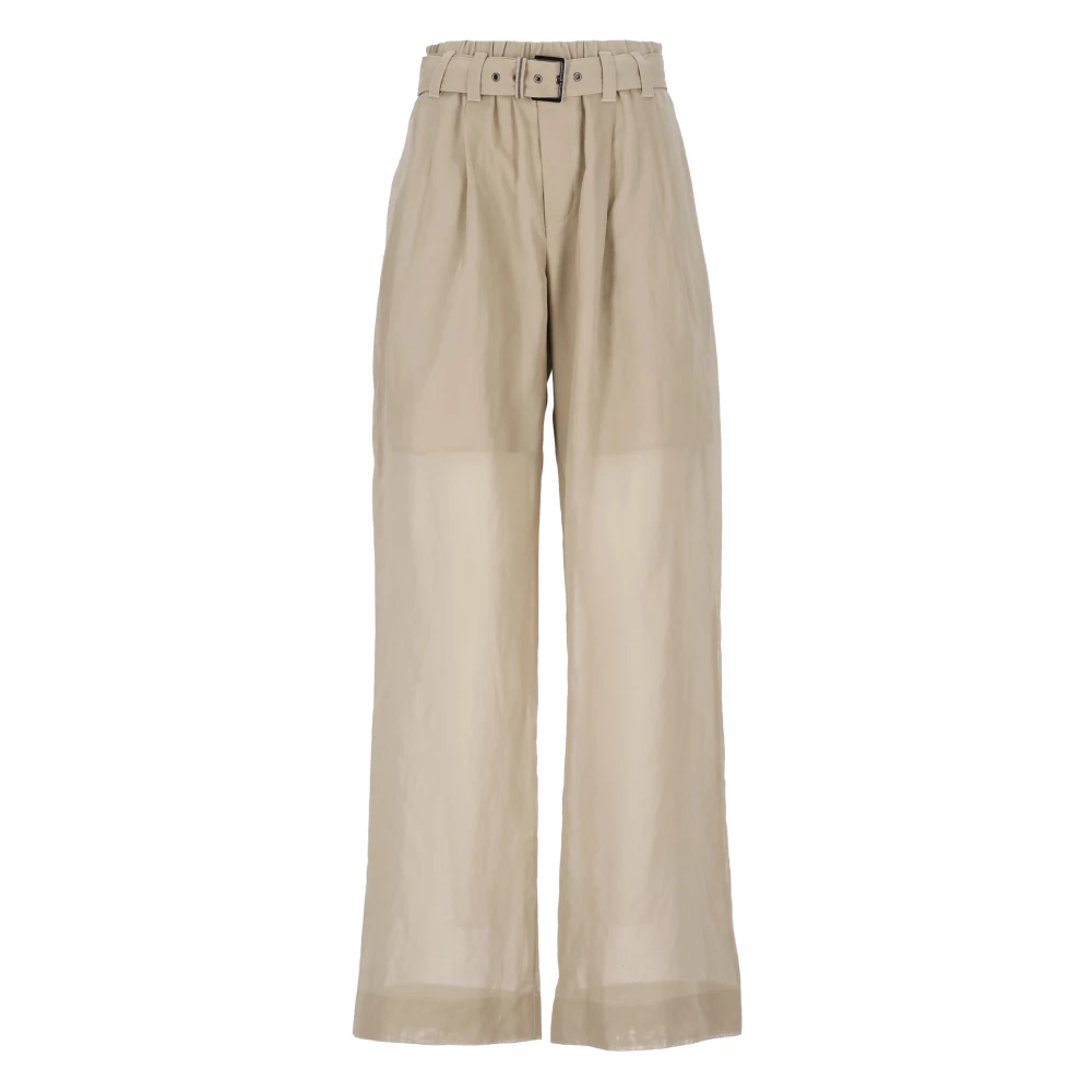 Trousers > Wide Trousers - - Brunello Cucinelli - Modalova