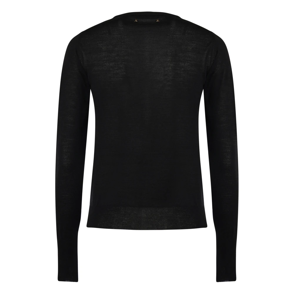 Golden Goose Trui met ronde hals Black Dames