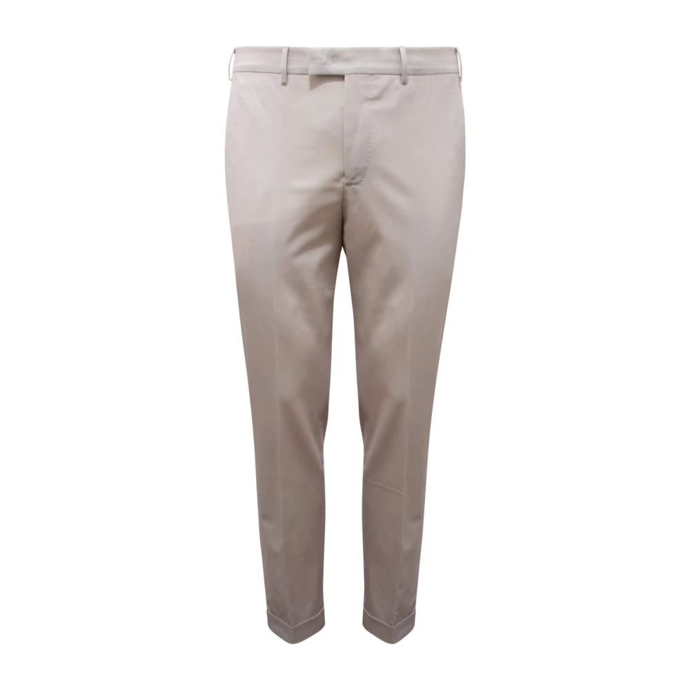 Pt01 Men's Gray Suit Trousers, L, Master Wool Trousers