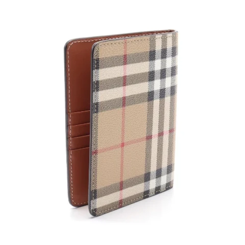 Burberry Vintage Pre-owned Canvas wallets Beige Dames