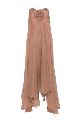 beige-halterneck-flared-hem-dress